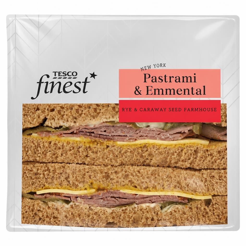 Tesco Finest New York Deli Inspired Pastrami & Emmental Sandwich