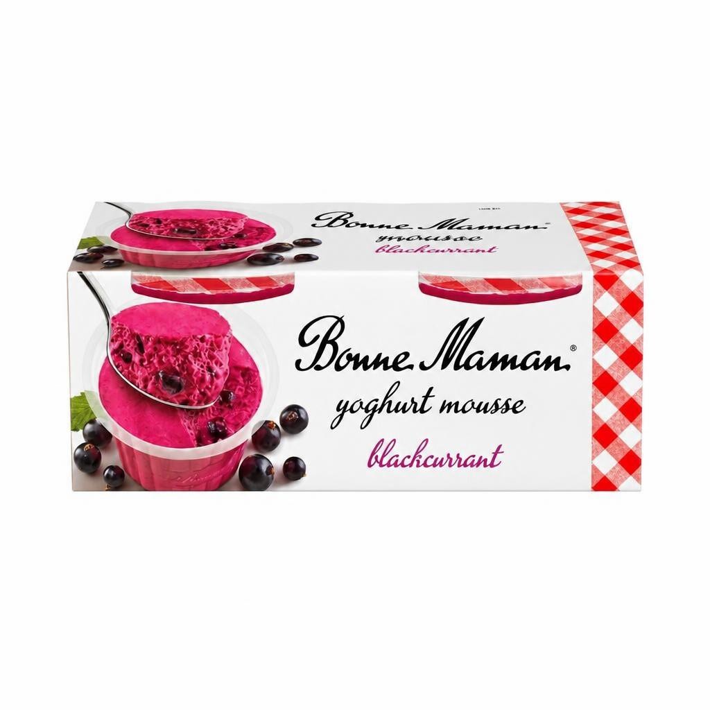 Bonne Maman Blackcurrant Mousse 2 x 70g