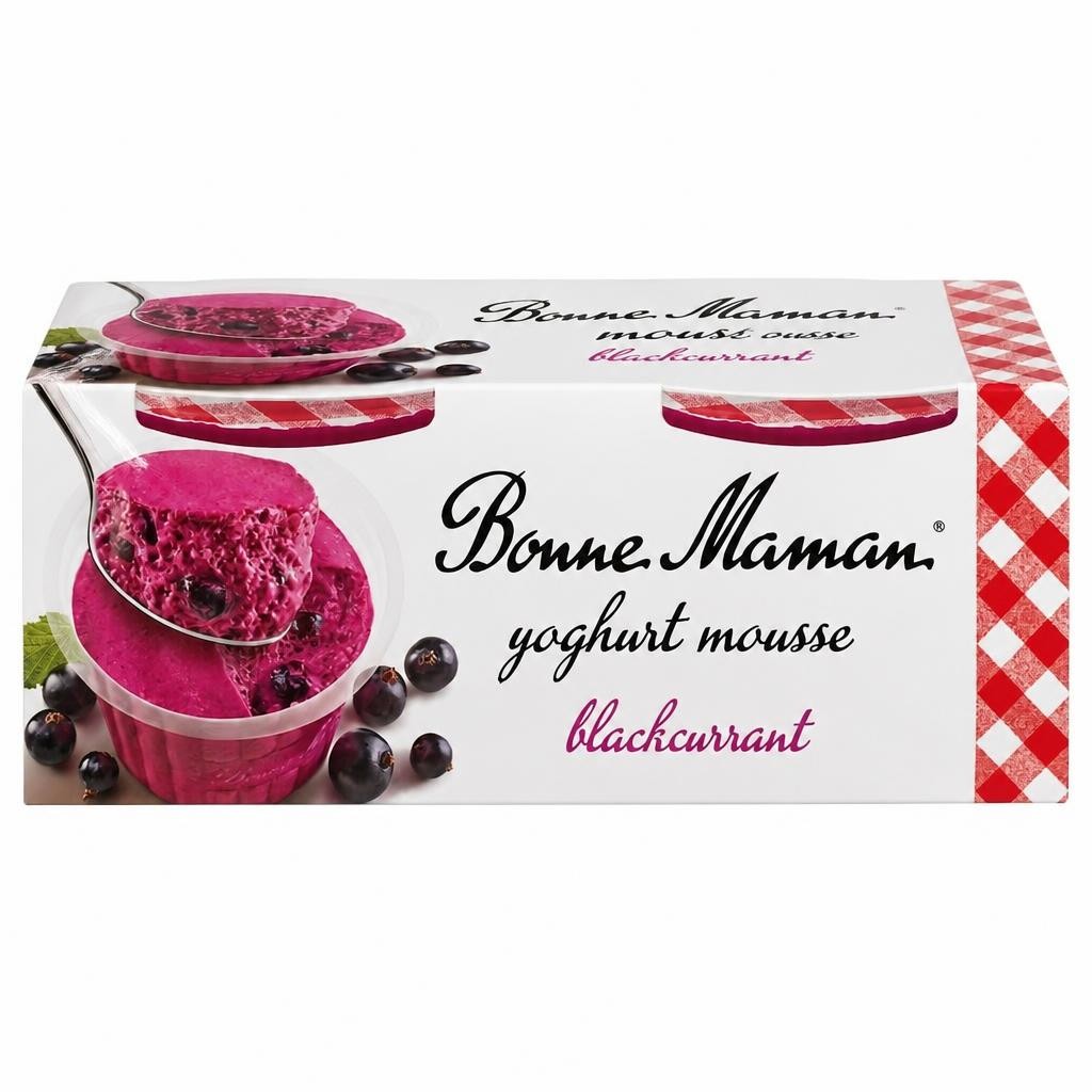 Bonne Maman Blackcurrant Mousse 2 x 70g