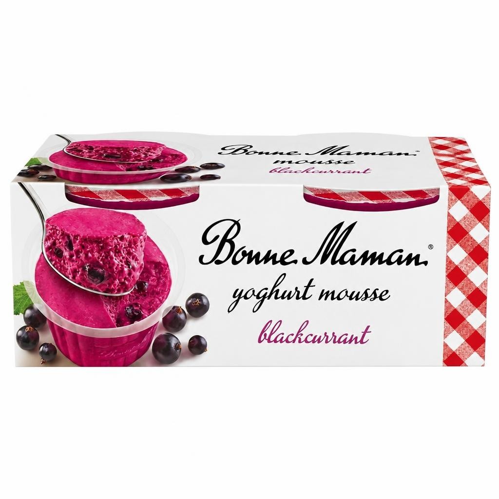 Bonne Maman Blackcurrant Mousse 2 x 70g