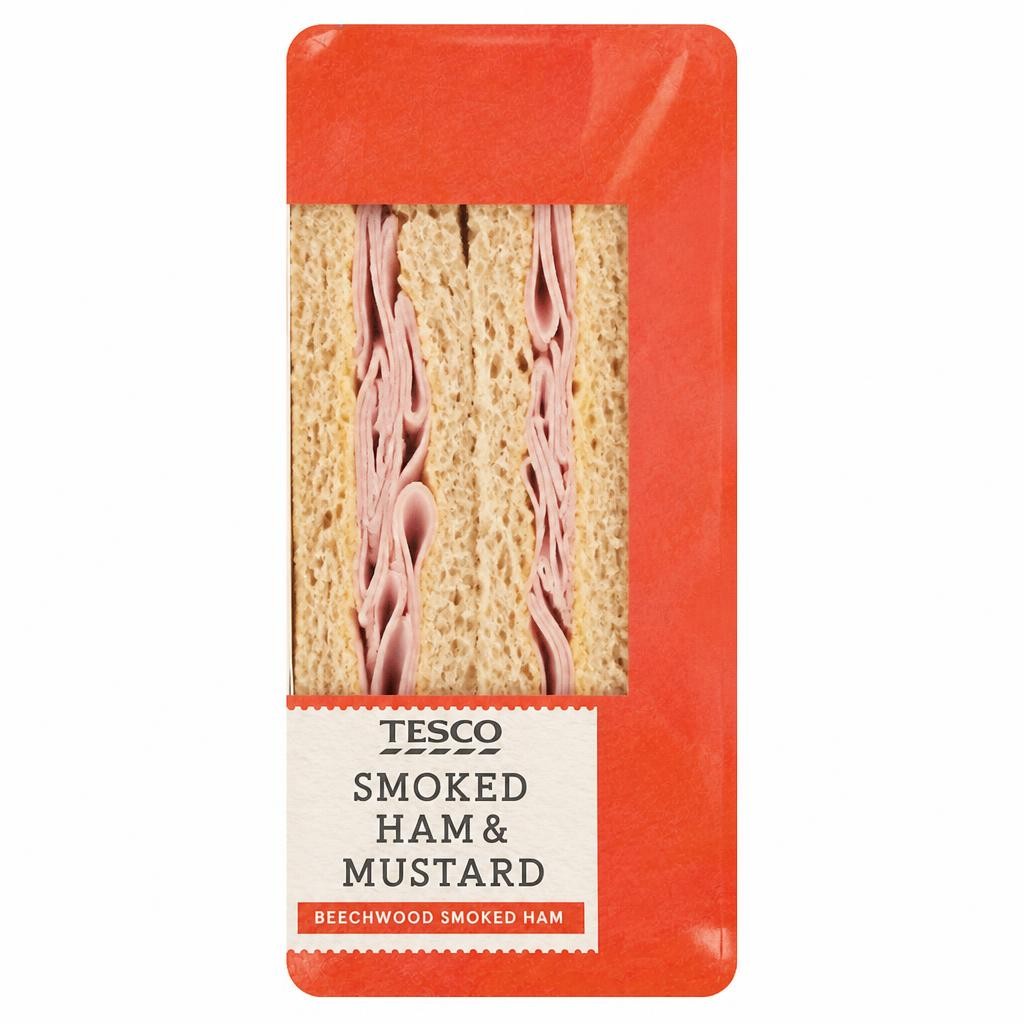 Tesco Smoked Ham & Mustard Sandwich