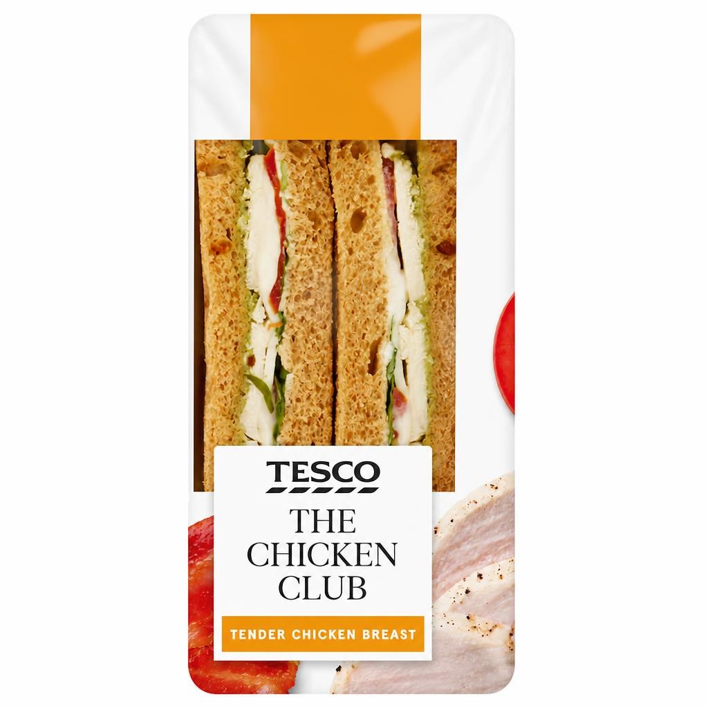 Tesco Roast Chicken Mozzarella & Pesto Sandwich