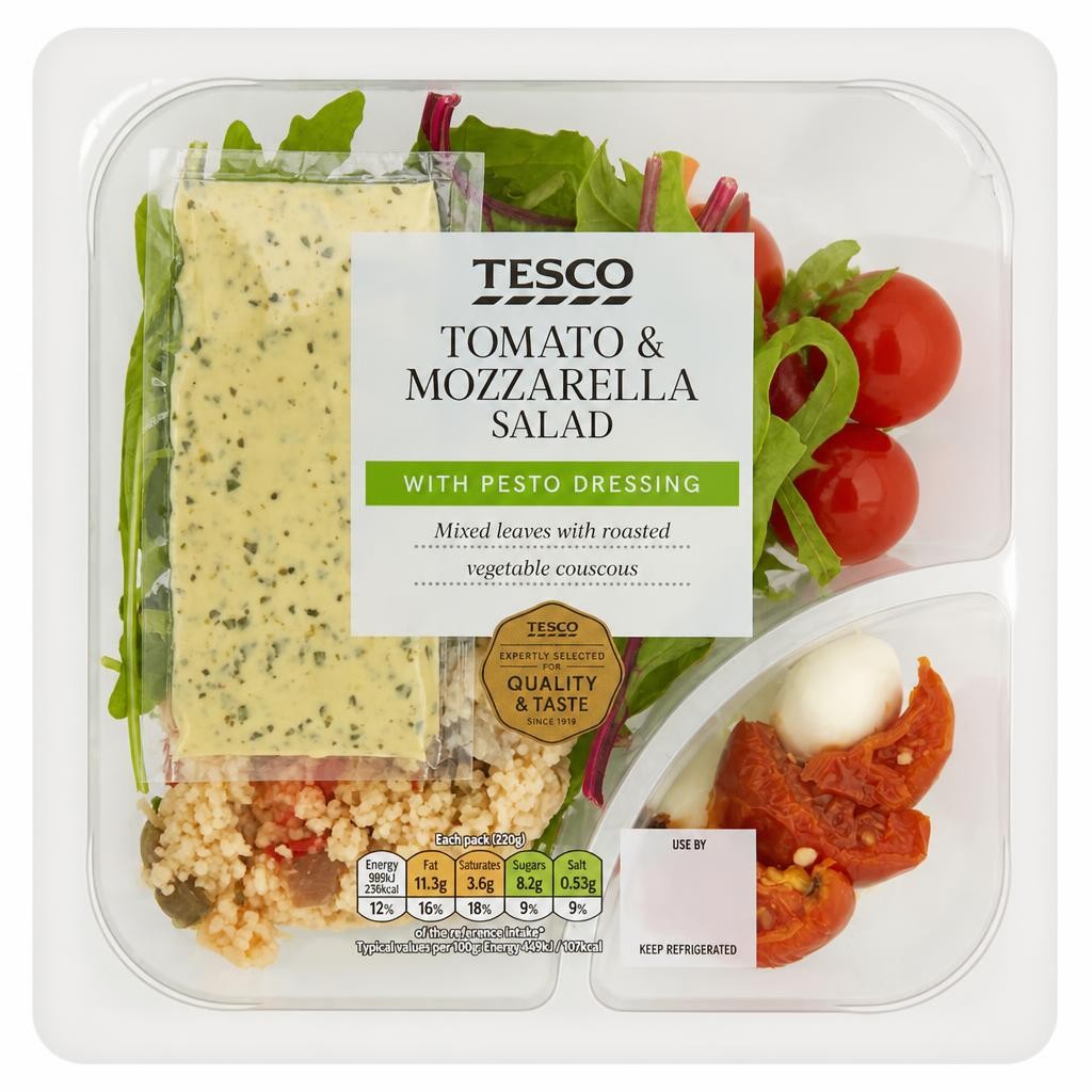 Tesco Tomato & Mozzarella Salad Bowl 220G