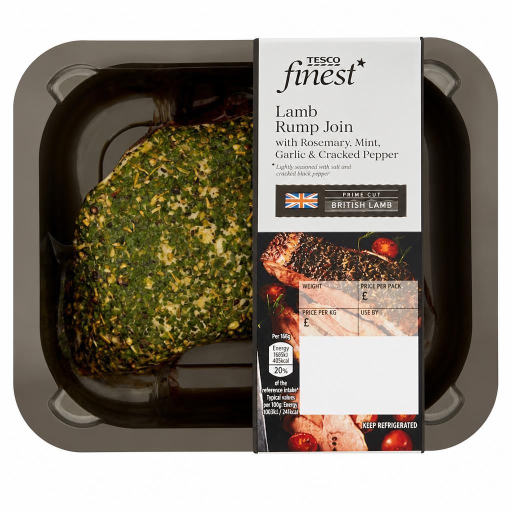 Tesco Finest Lamb Rump Joint With Rosemary & Mint