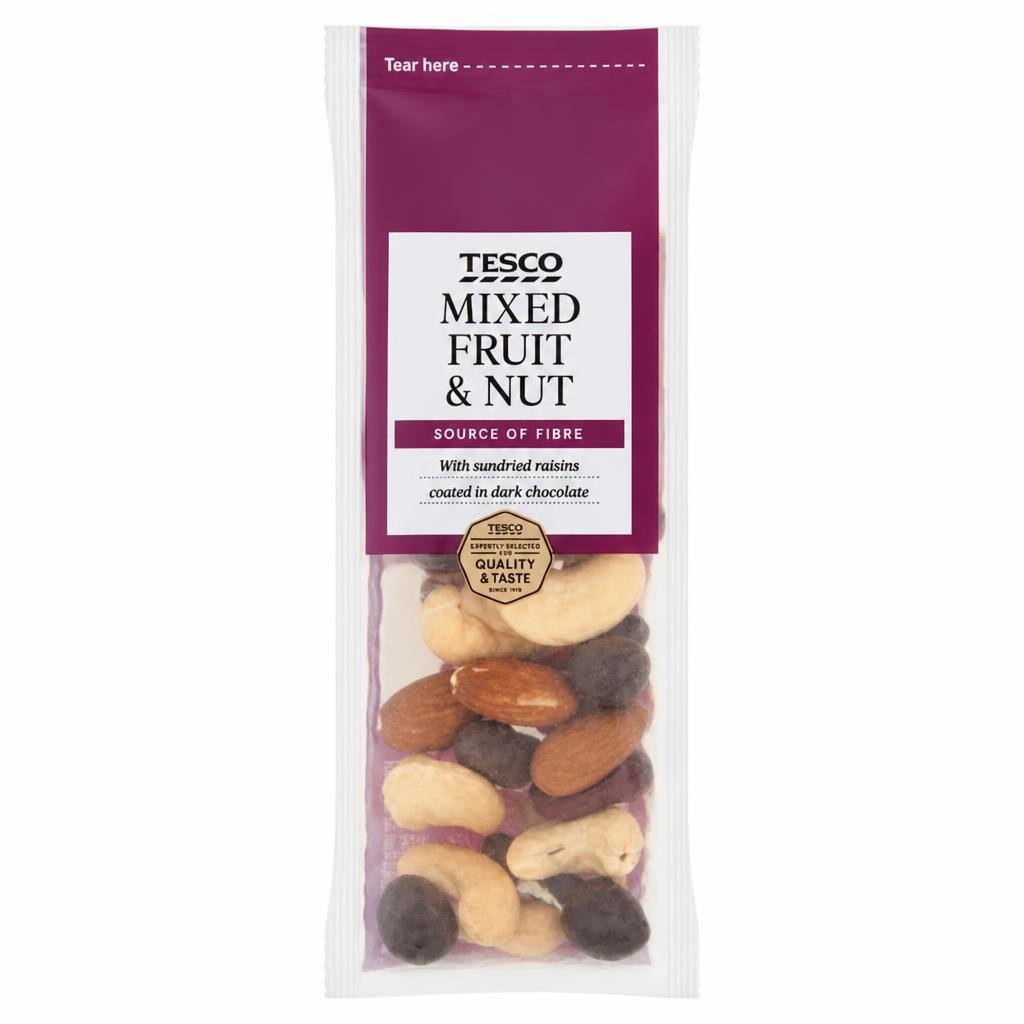 Tesco Mixed Fruit & Nut 25G