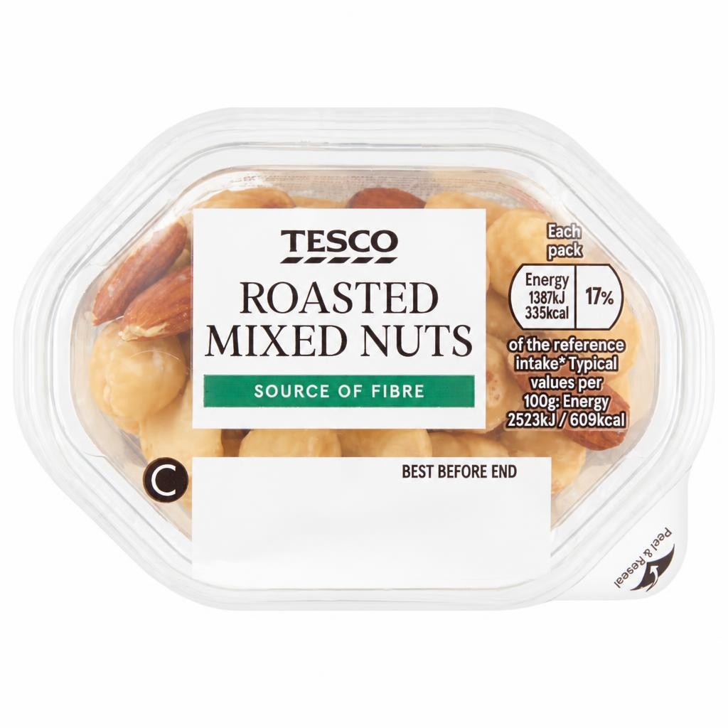 Tesco Roasted Nut Snack Pack 55G
