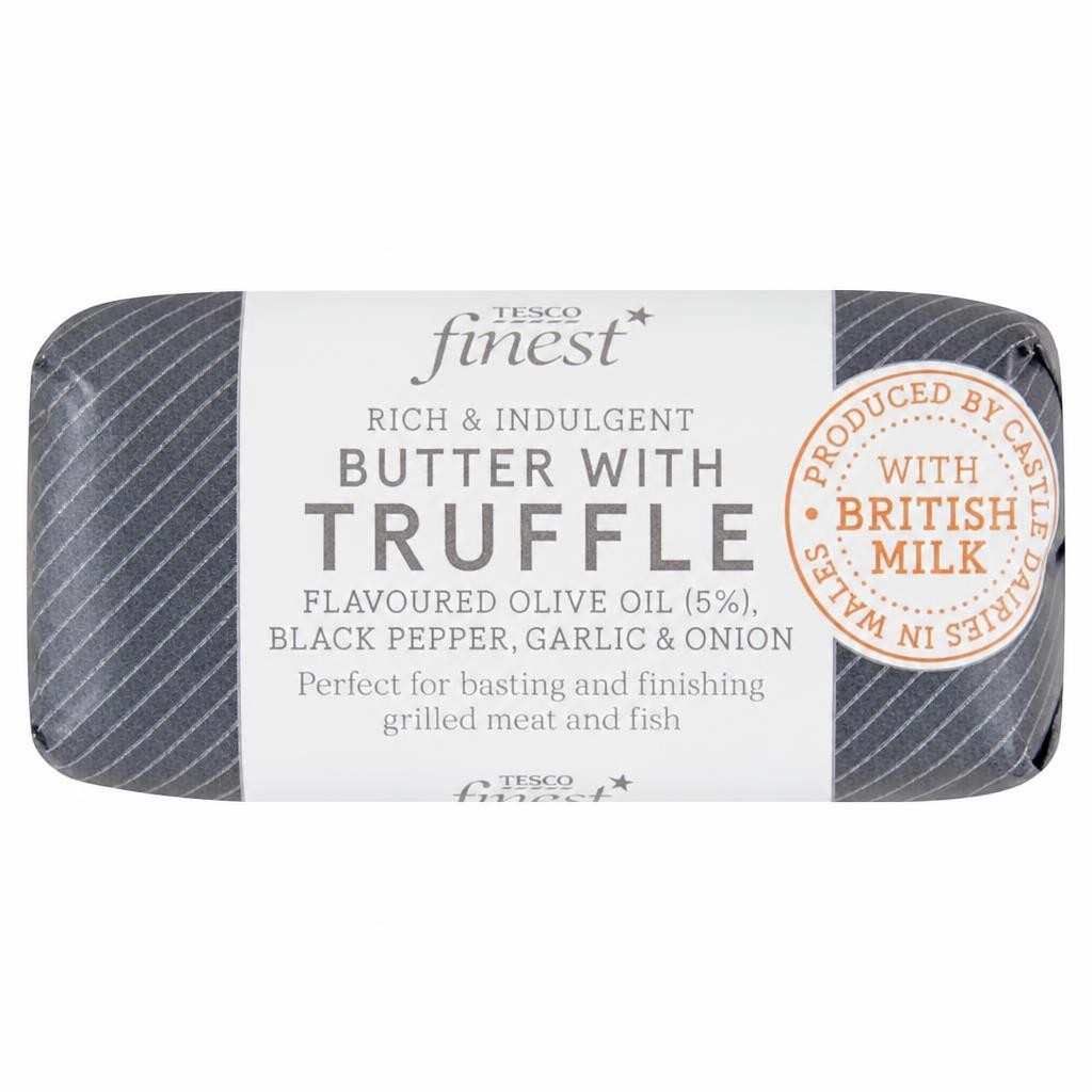 Tesco Finest Butter with Truffle Flavoured Olive Oil, Black Pepper, Garlic & Onion 90g
