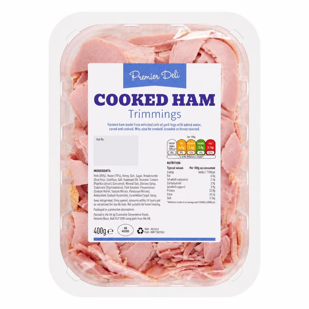 Premier Deli Cooked Ham Trimmings 400G