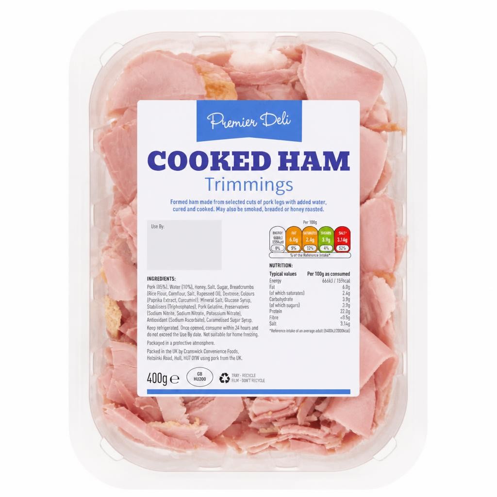 Premier Deli Cooked Ham Trimmings 400G