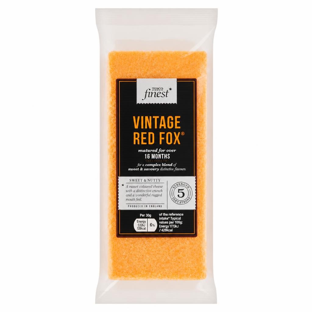Tesco Finest Vintage Red Fox Cheese 200g