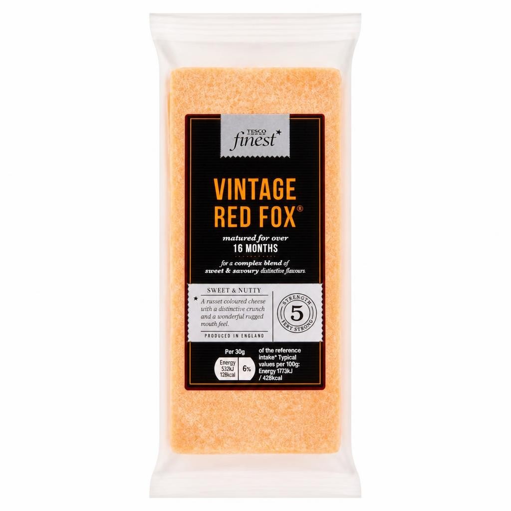 Tesco Finest Vintage Red Fox Cheese 200g