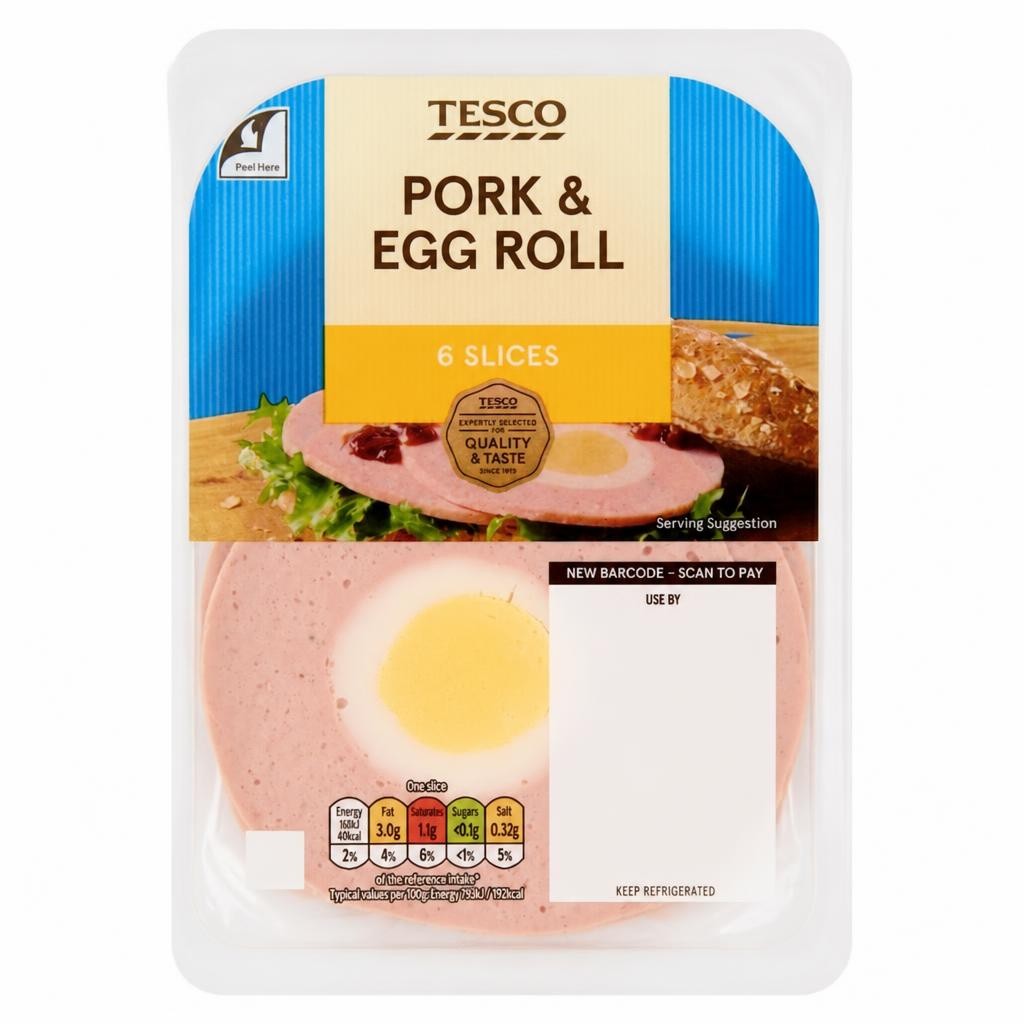 Tesco Pork & Egg Roll Slices 125g