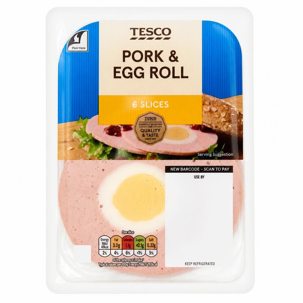Tesco Pork & Egg Roll Slices 125g