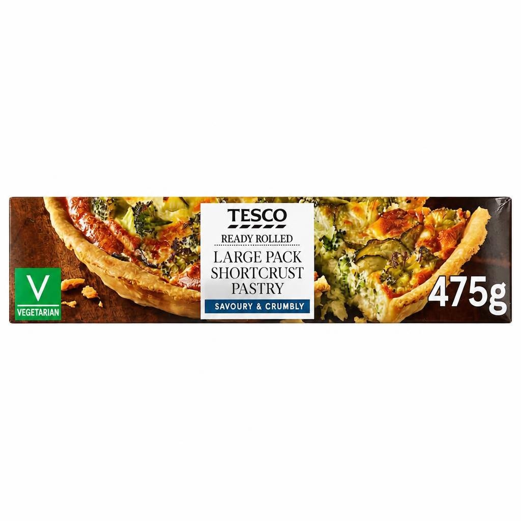 Tesco Large Pack Shortcrust Pastry 475G