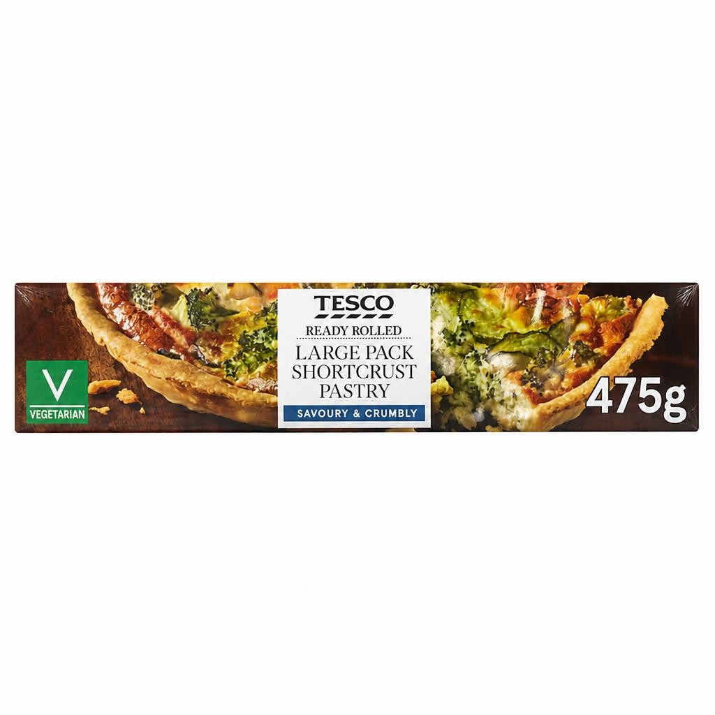 Tesco Large Pack Shortcrust Pastry 475G