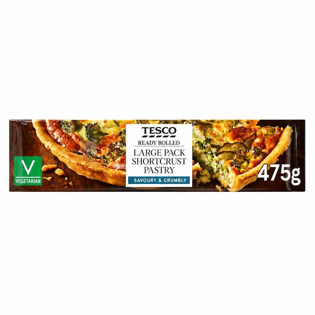 Tesco Large Pack Shortcrust Pastry 475G