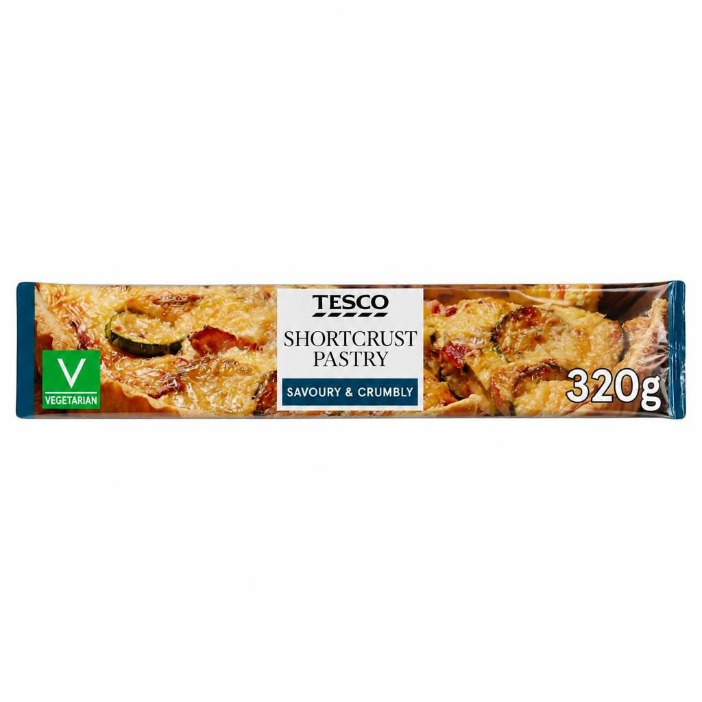 Tesco Ready Rolled Shortcrust Savoury Pastry 320G