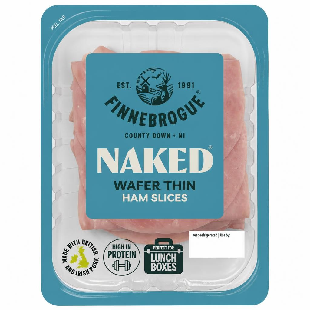 Finnebrogue Naked Wafer Thin Ham Slices 200g