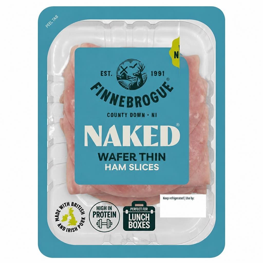 Finnebrogue Naked Wafer Thin Ham Slices 200g