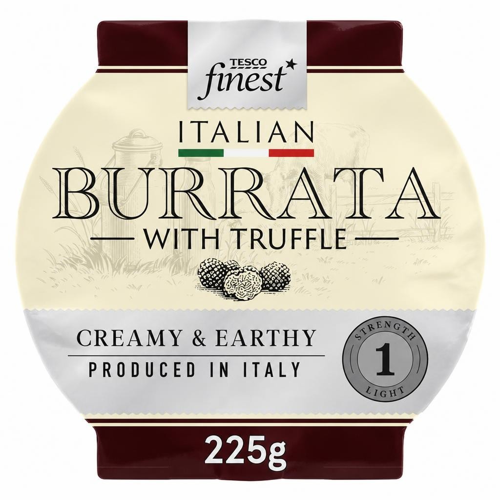 Tesco Finest Italian Burrata with Truffle 225G