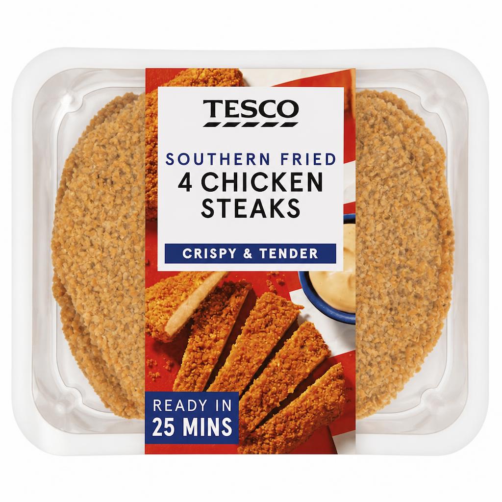 Tesco Southern Fried Chicken Steaks 4 Pack 505g