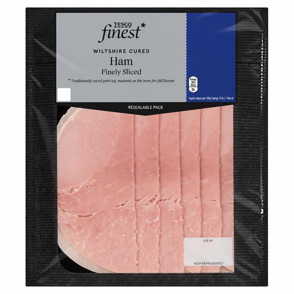 Tesco Finest Finely Sliced Wiltshire Cured Ham 120g
