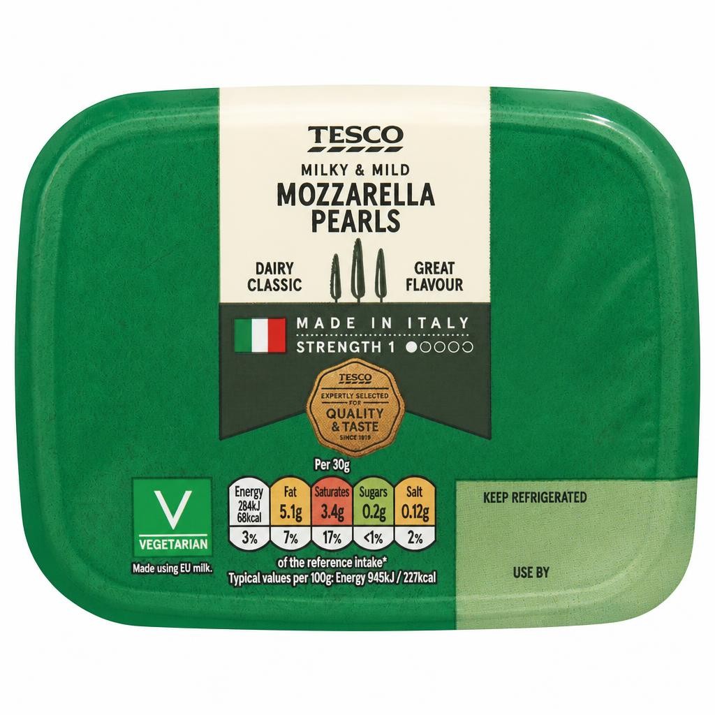Tesco Mini Mozzarella Pearls 210G