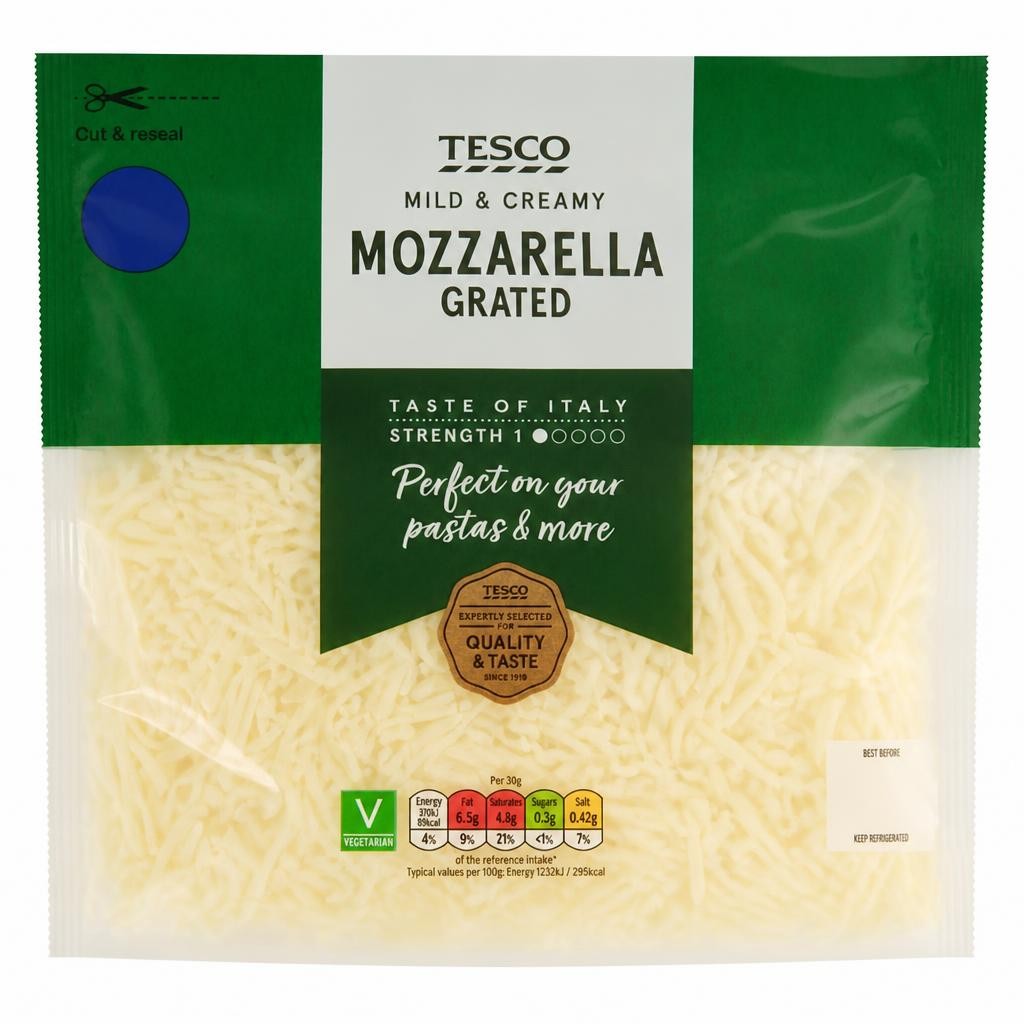 Tesco Mozzarella Grated 500g
