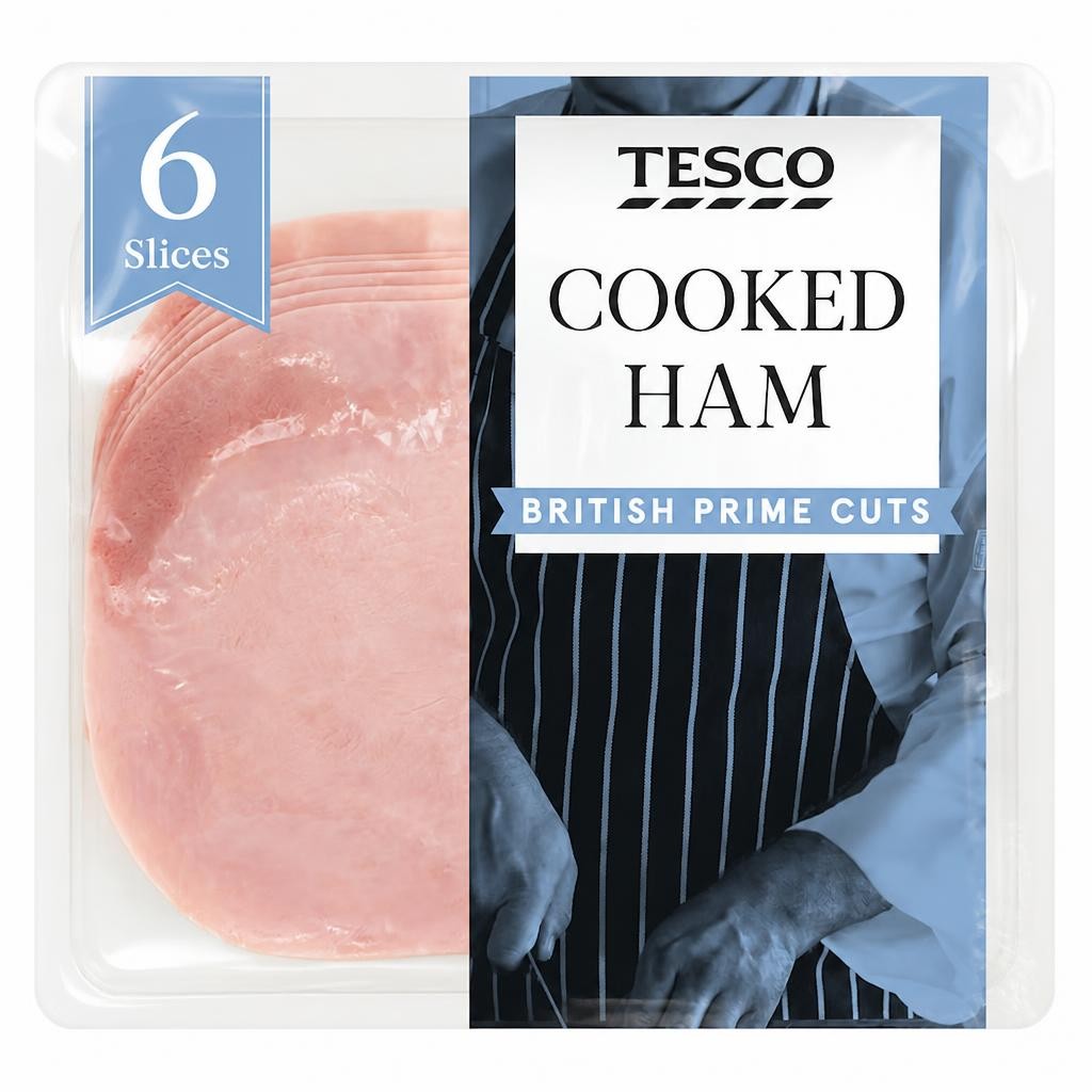 Tesco British Cooked Ham Slices 120g