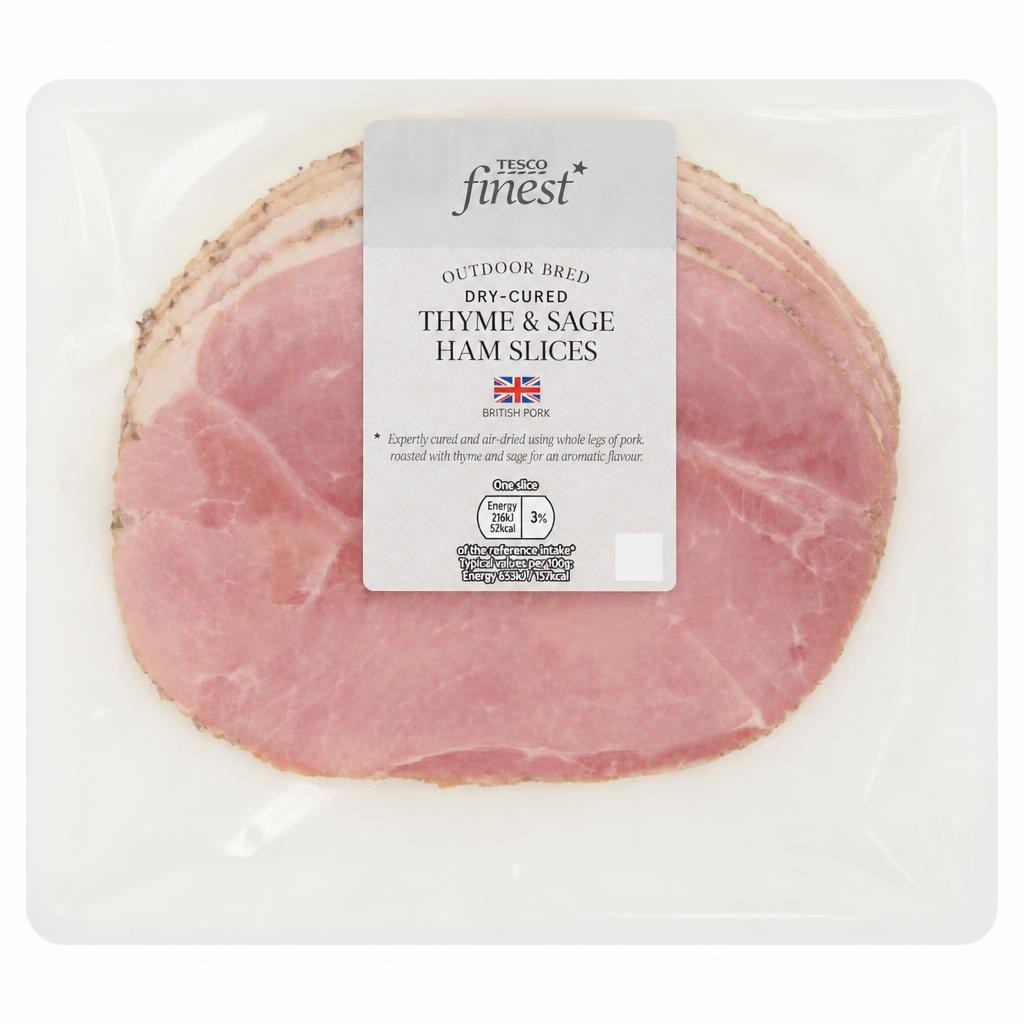 Tesco Finest Deli Herb Crusted Ham Slices 130g
