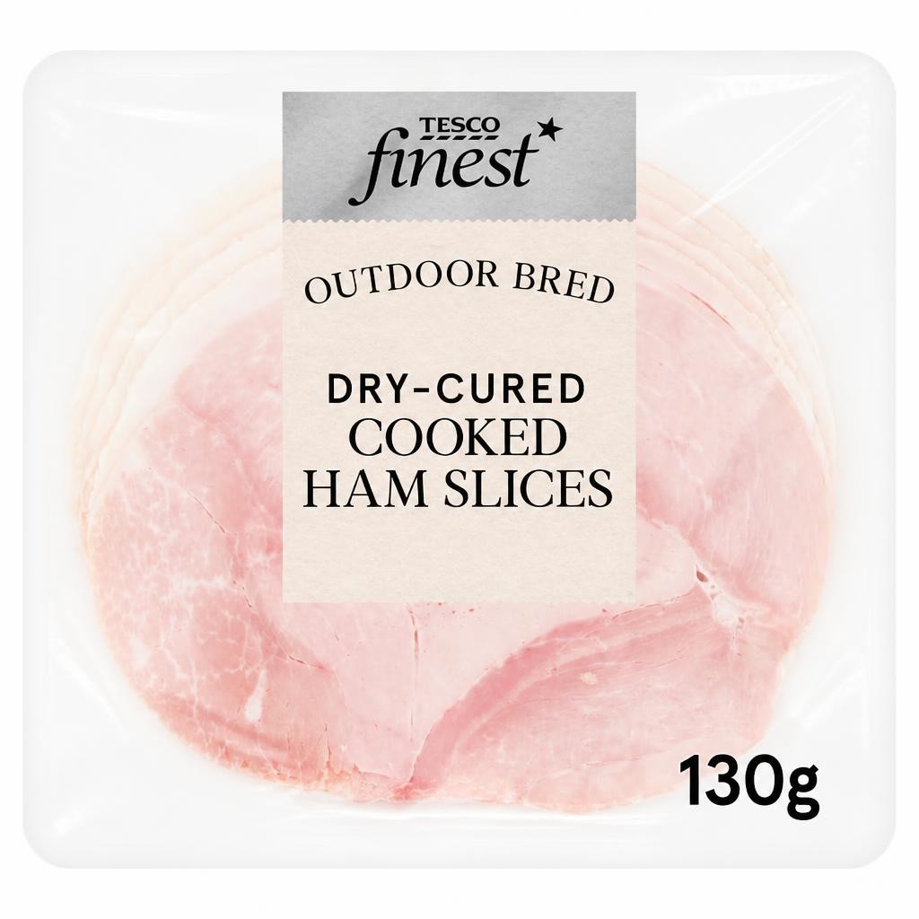 Tesco Finest Dry Cured Cooked Ham Slices 130g