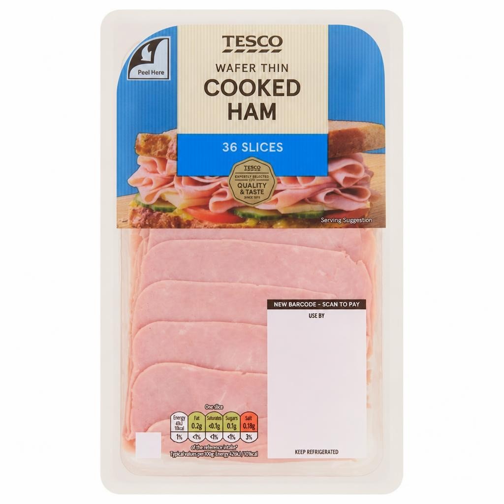 Tesco Wafer Thin Cooked Ham 400g
