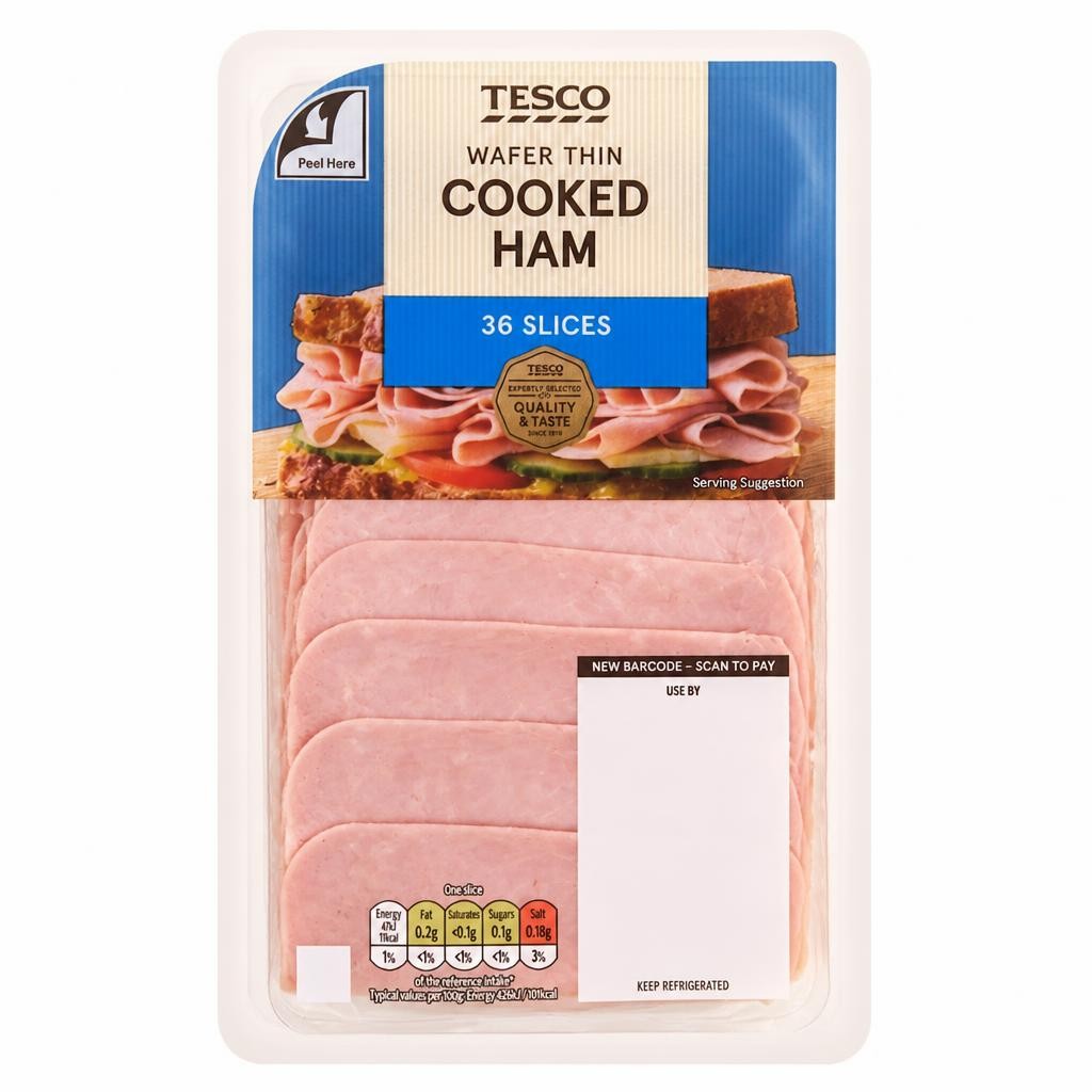 Tesco Wafer Thin Cooked Ham 400g