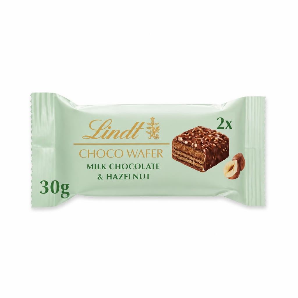 Lindt Milk Chocolate & Hazelnut Choco Wafer Bar 30G