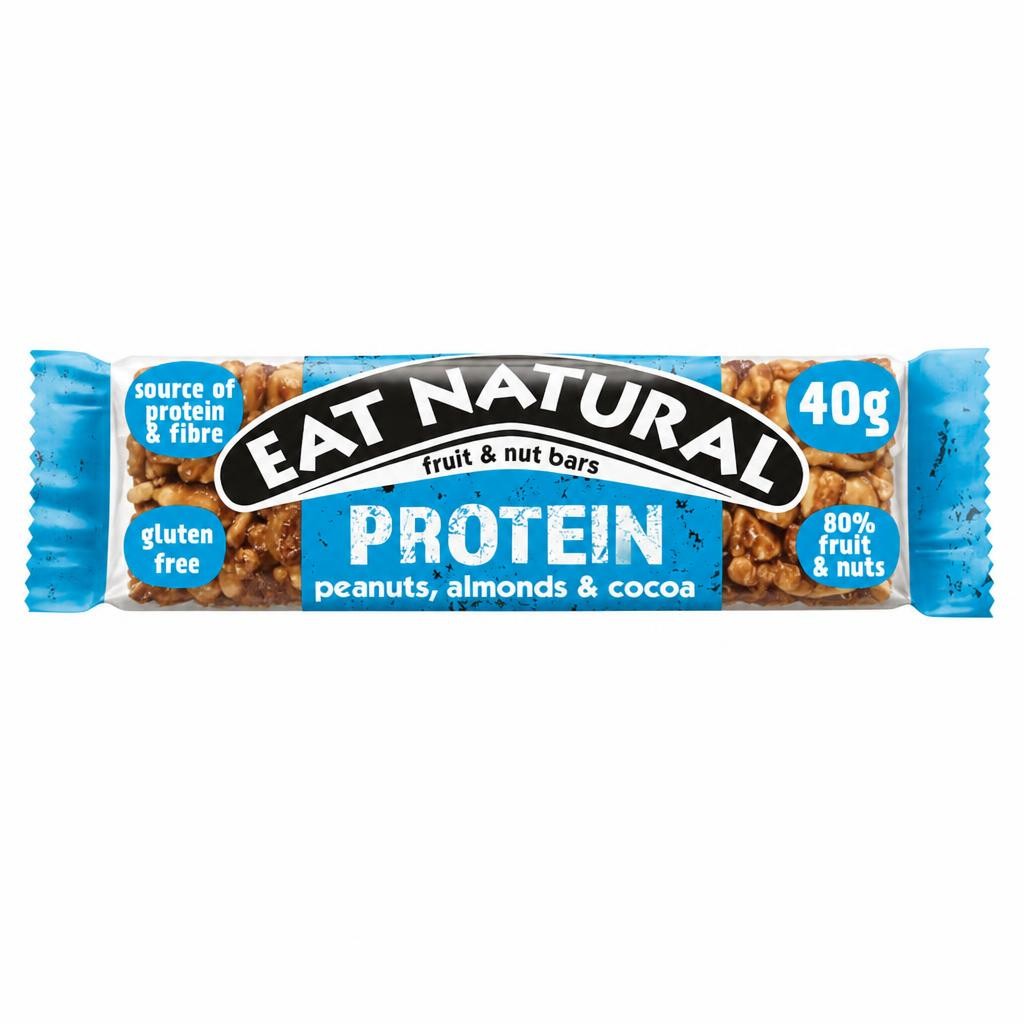 Eat Natural Protein Fruit & Nut Bars - Peanuts, Almonds & Cocoa 40g