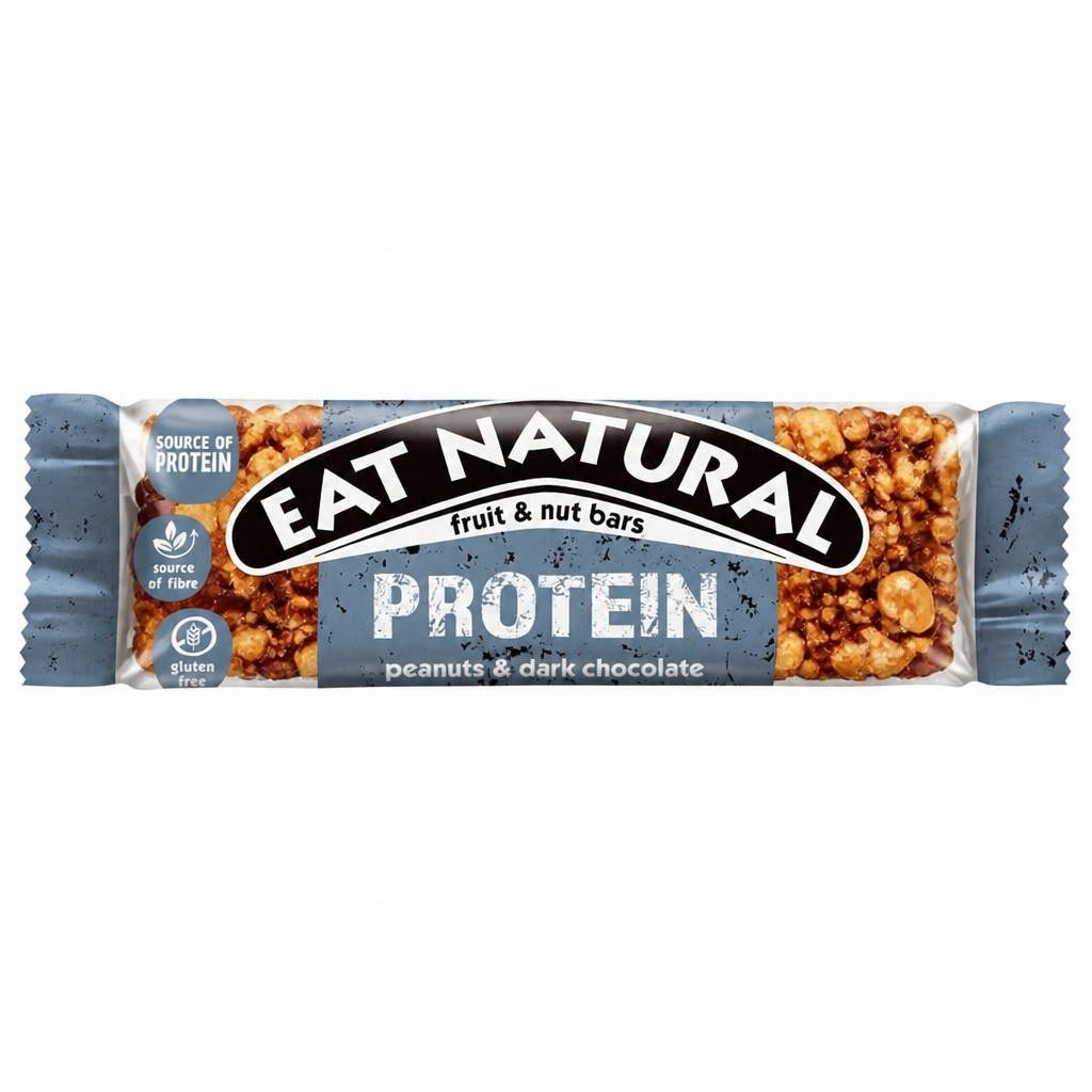 Eat Natural Protein Fruit & Nut Bars - Peanuts & Dark Chocolate 40g