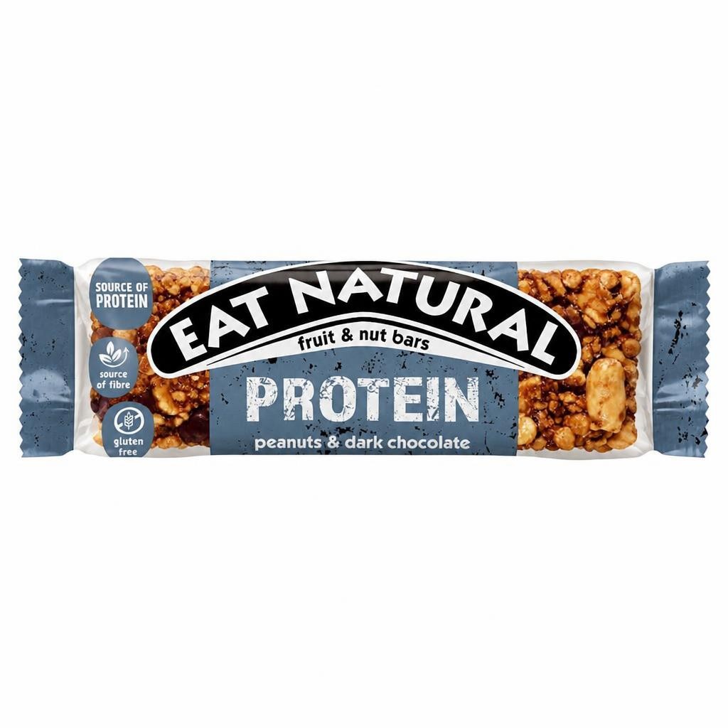 Eat Natural Protein Fruit & Nut Bars - Peanuts & Dark Chocolate 40g