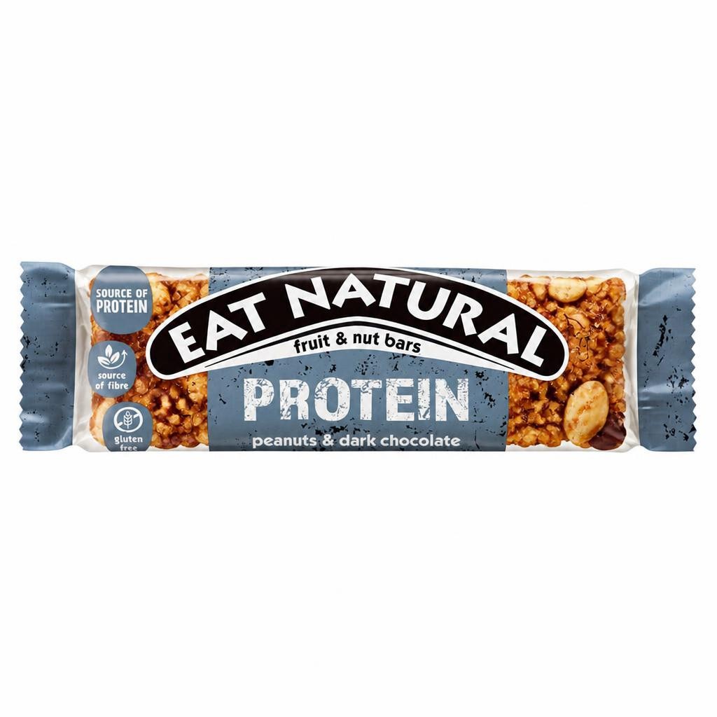 Eat Natural Protein Fruit & Nut Bars - Peanuts & Dark Chocolate 40g