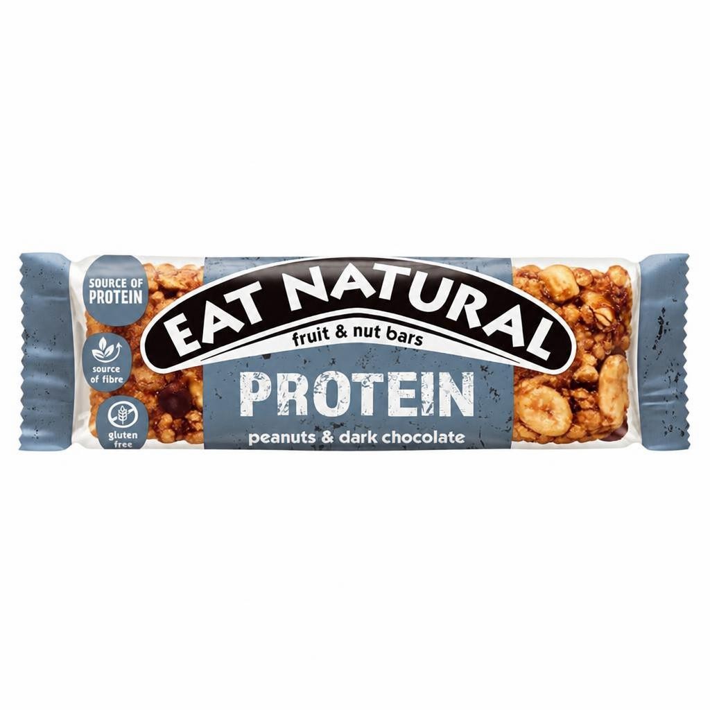 Eat Natural Protein Fruit & Nut Bars - Peanuts & Dark Chocolate 40g