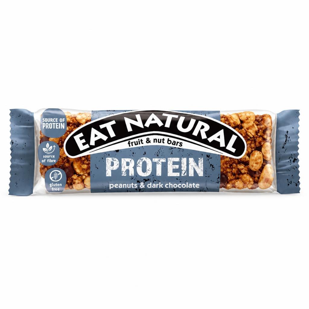 Eat Natural Protein Fruit & Nut Bars - Peanuts & Dark Chocolate 40g