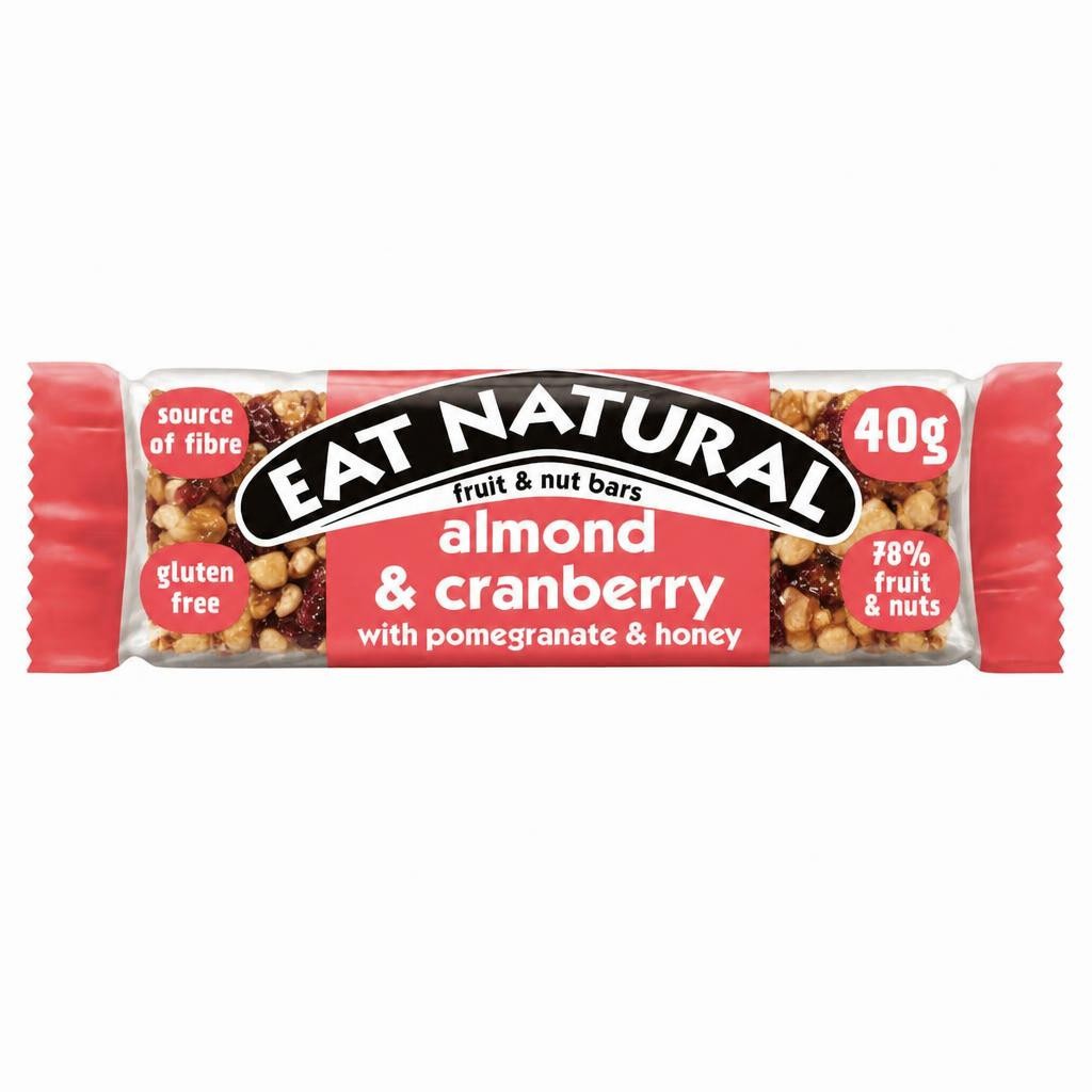 Eat Natural Fruit & Nut Almond & Cranberry Bar with Pomegranate & Honey 40g