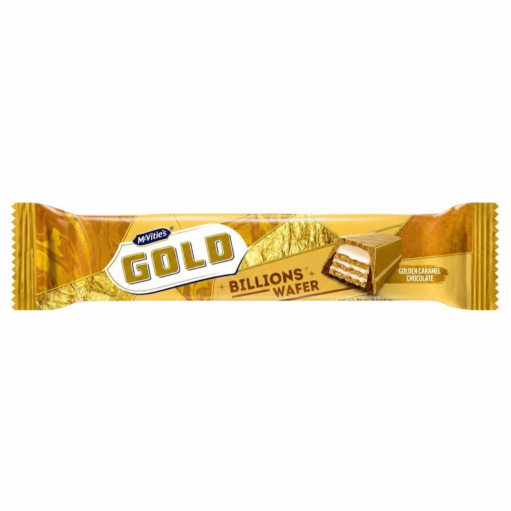 McVitie's Gold Billions Wafer - Golden Caramel Chocolate 39g