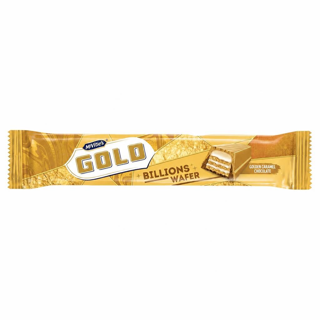 McVitie's Gold Billions Wafer - Golden Caramel Chocolate 39g