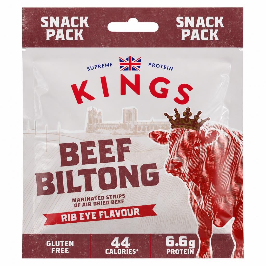 Kings Beef Biltong Rib Eye Flavour 20g