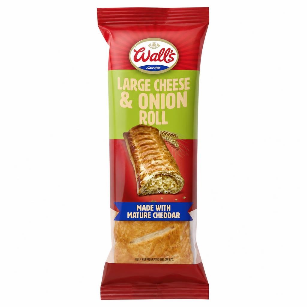Wall's Large Cheese & Onion Roll 100g