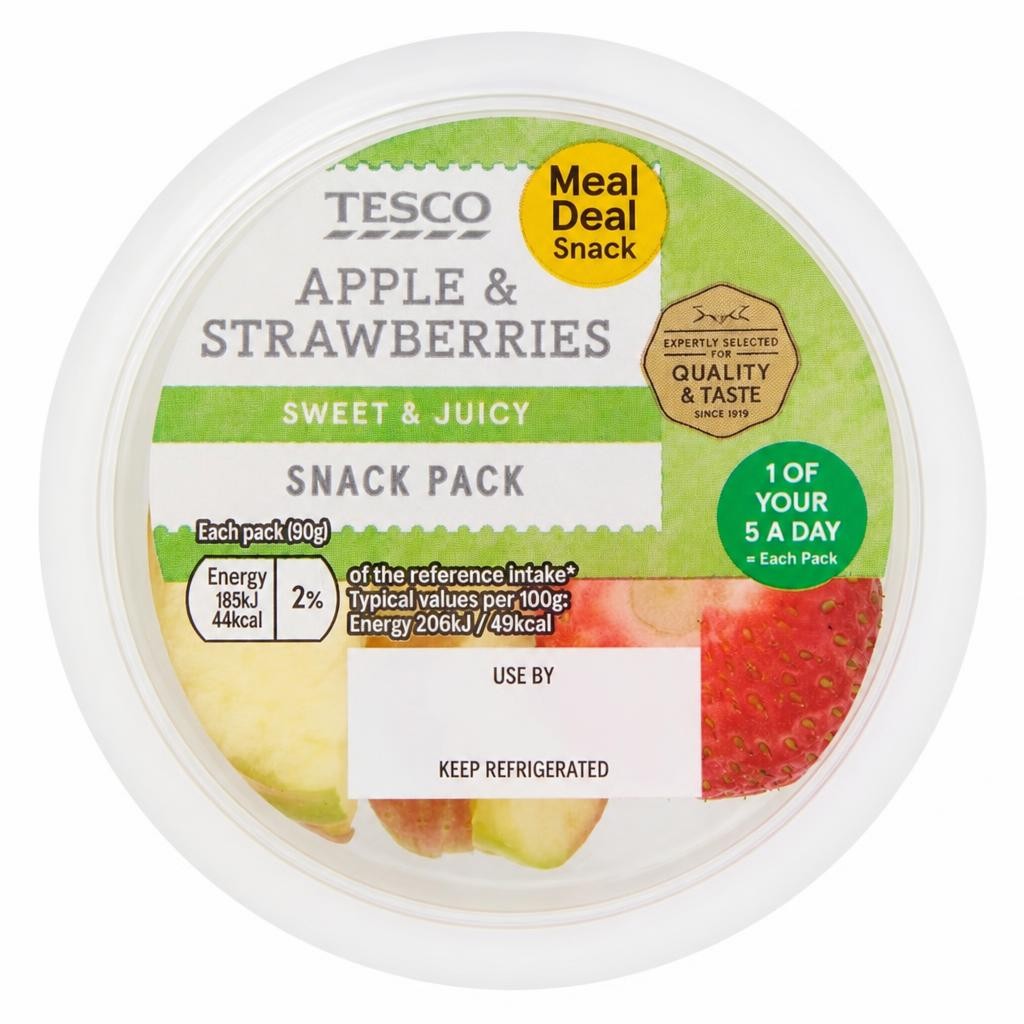 Tesco Apple & Strawberries 90g (FOS)