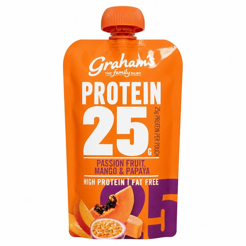 graham's THE family DAIRY Protein 25g Mango Passionfruit & Papaya Pouch 200G