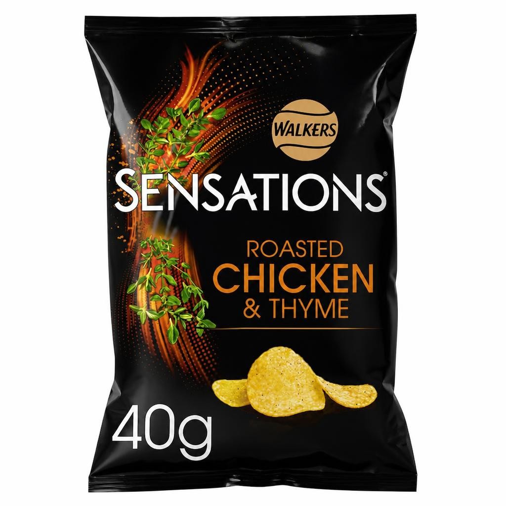 Walkers Sensations Chicken & Thyme Grab Bag Crisps 40g