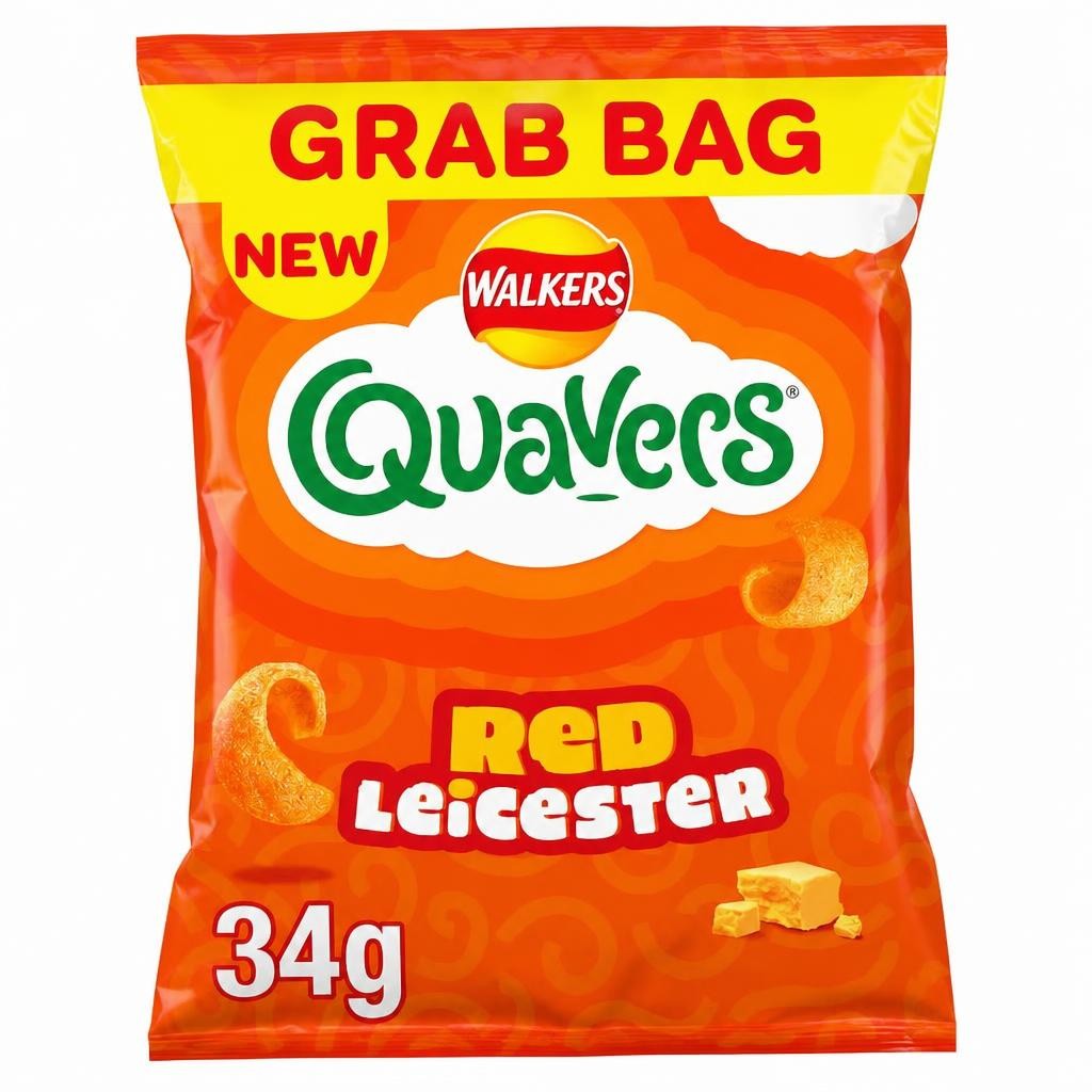 Quavers Red Leicester Grab Bag Crisps 34g
