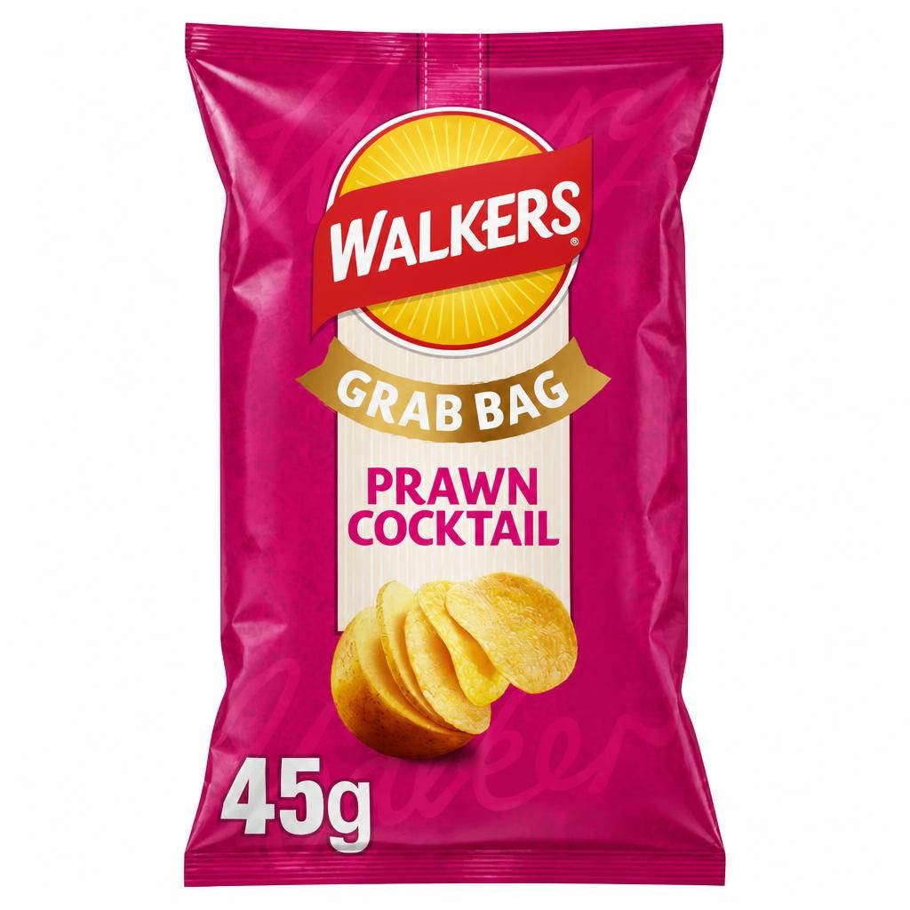 Walkers Prawn Cocktail Grab Bag Crisps 45g